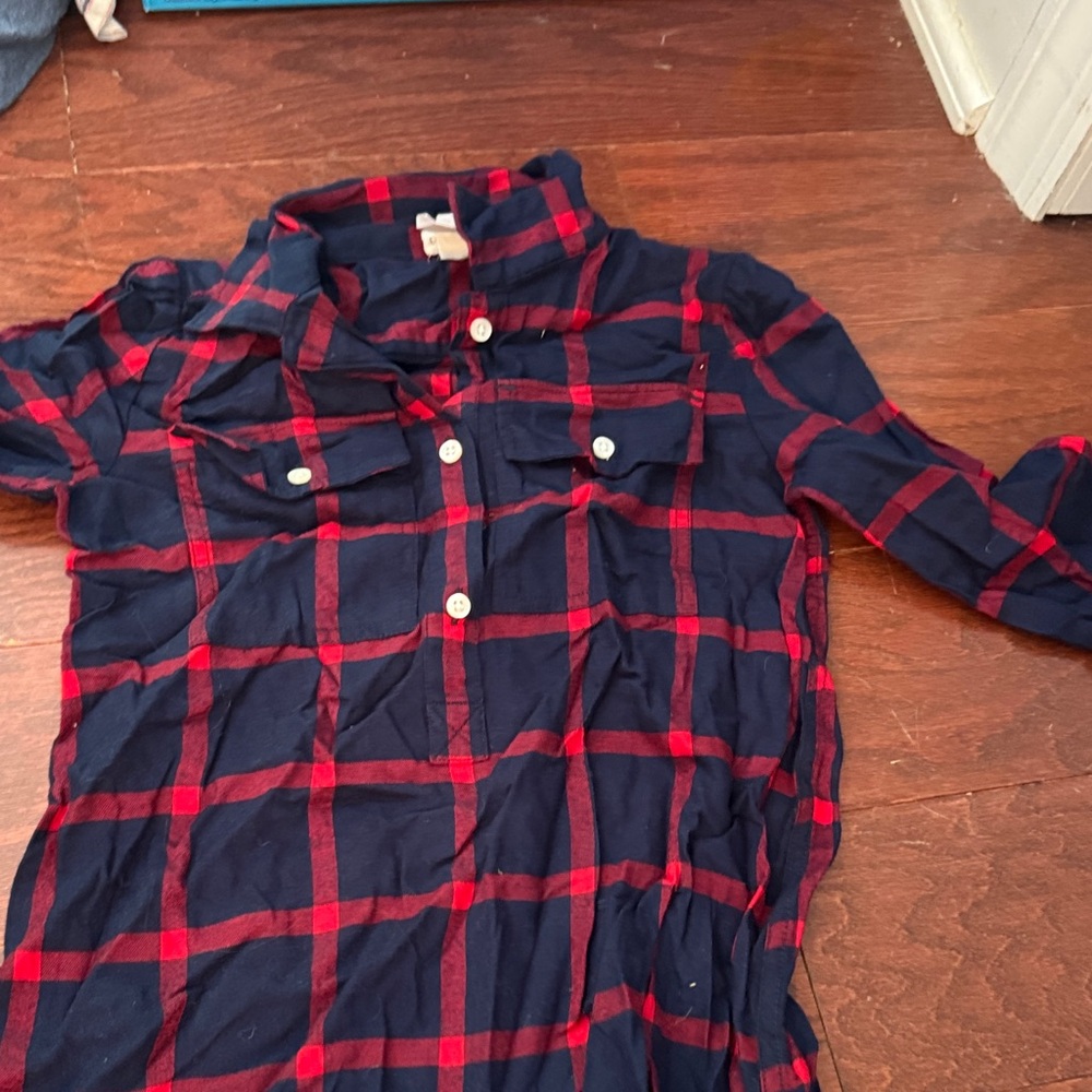 Crewcuts Red and Blue Plaid Kids Dress